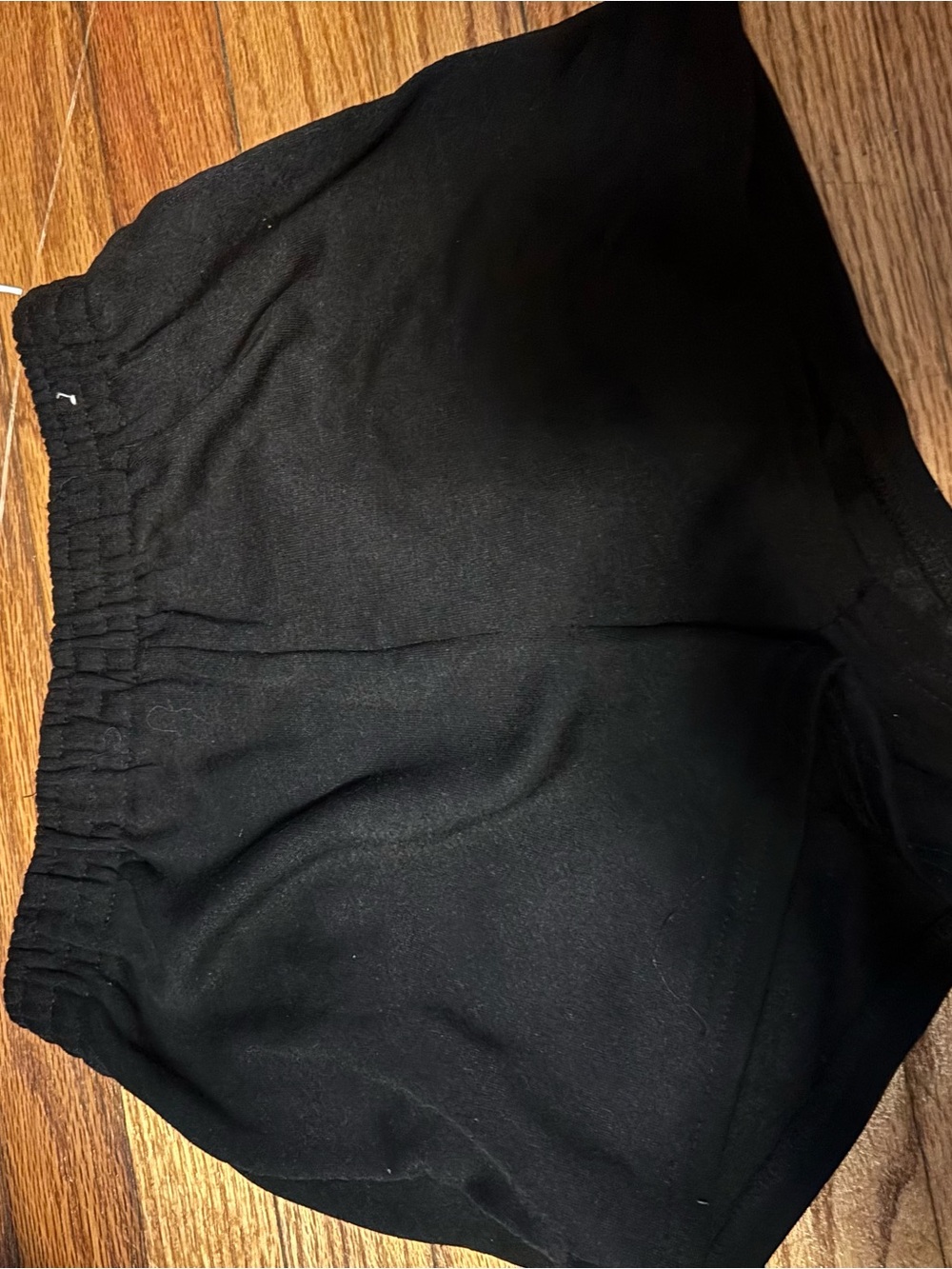 refuge Black Elastic Waist Athletic Shorts